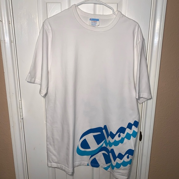 champion nautical big script shorts